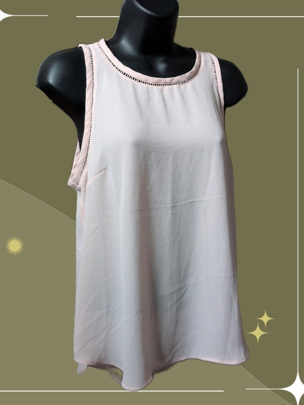 ✨ Light Pink J Crew Sleeveless Top Size 4